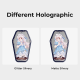 Custom Coffin Shape Holographic Badges