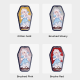 Custom Coffin Shape Holographic Badges