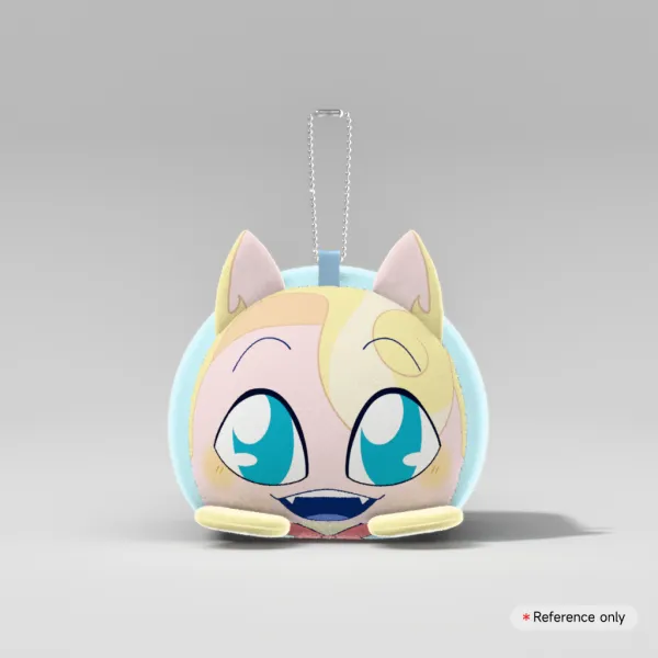 Saint Peter Catboy Mochikororin Plush Keychain with Squeaker