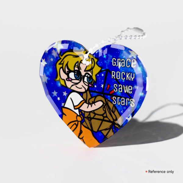 Project Hail Mary 'Save Stars' Gemstone Thick Acrylic Block Keychains