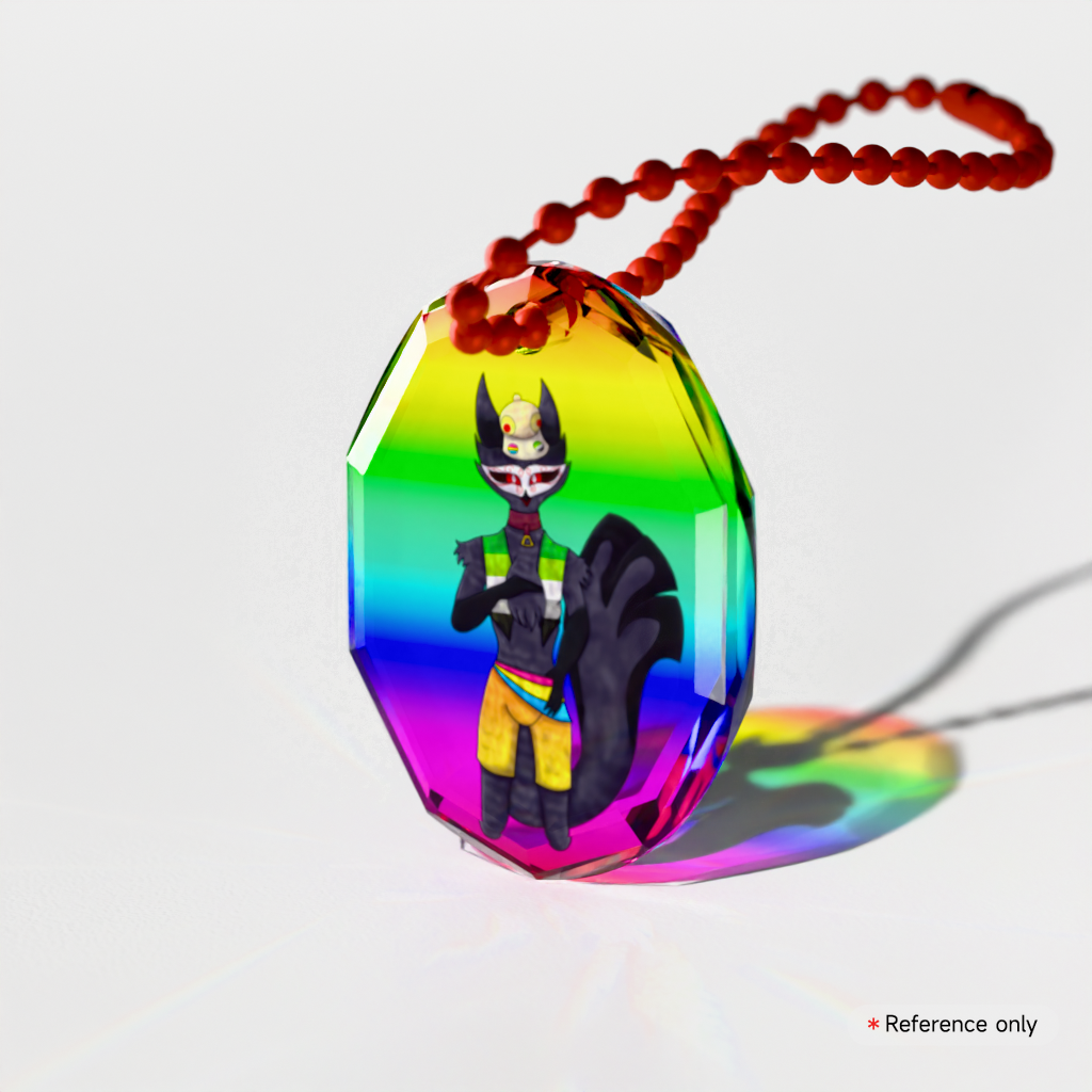 Paimon Gemstone Keychain