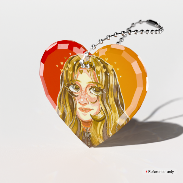 Melinks Heart Gemstone Red/Yellow