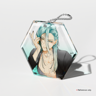 NOIR: JEWEL Gemstone Keychain - Ao Kurage