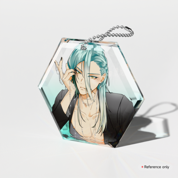 NOIR: JEWEL Gemstone Keychain - Ao Kurage