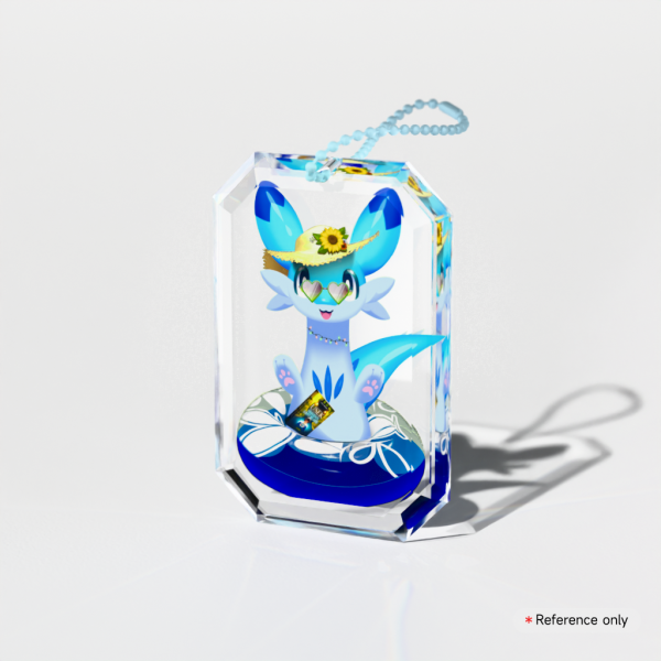 Unoraptormon the Chillet Gemstone Keychain