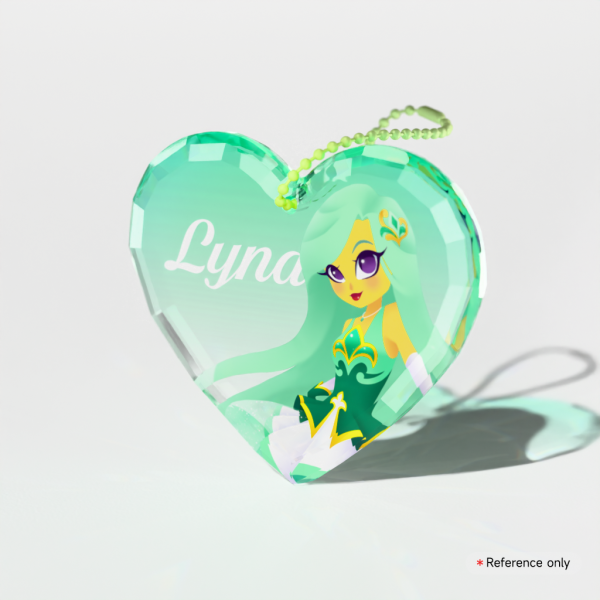 Lyna | LoliRock | Gemstone Heart Keychain
