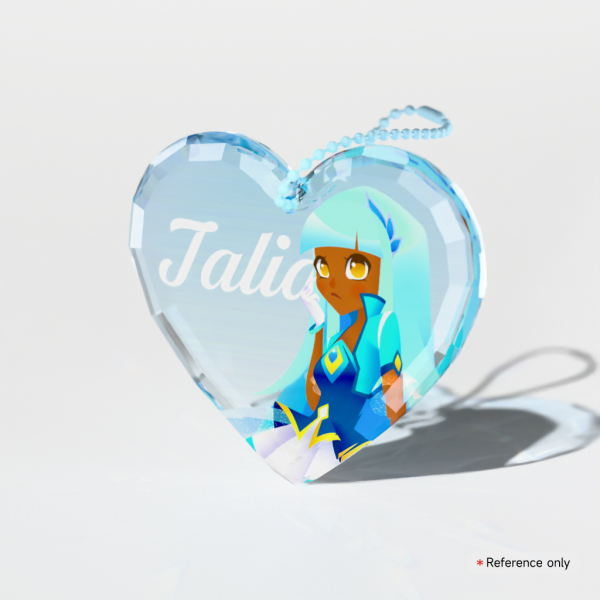 Talia | LoliRock | Gemstone Heart Keychain