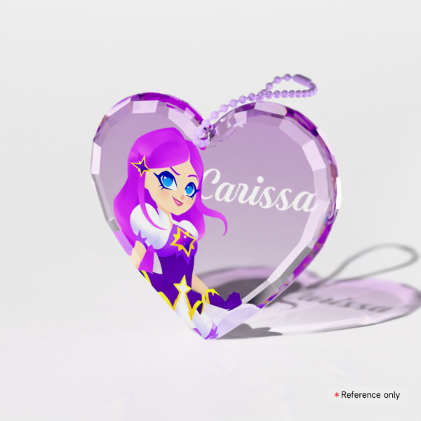 Carissa | LoliRock | Gemstone Heart Keychain