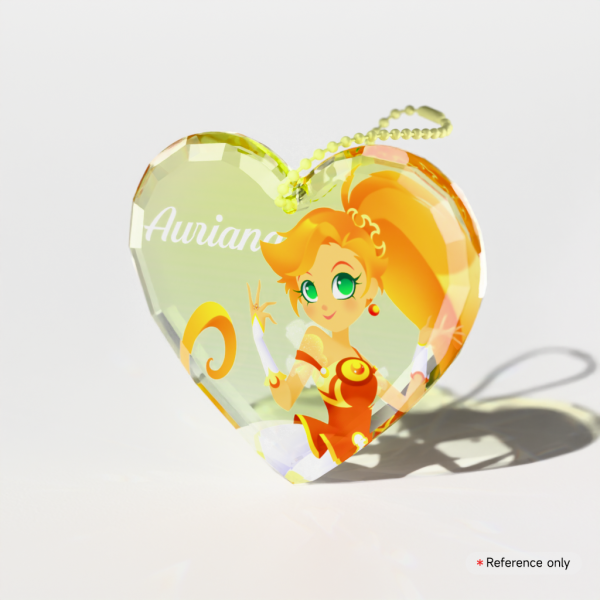Auriana | LoliRock | Gemstone Heart Keychain
