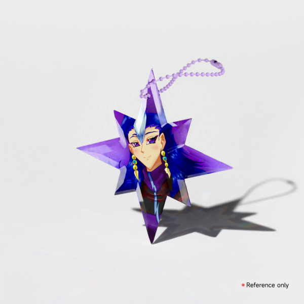 Fortuneteller Star Gemstone Thick Acrylic Block Keychain