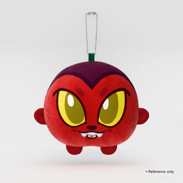 Cinder Mochi Face Plush Keychain