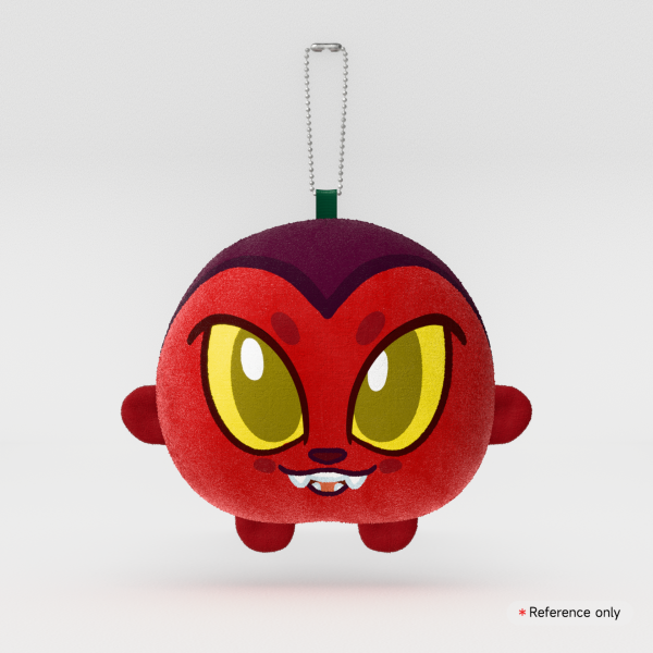 Cinder Mochi Face Plush Keychain