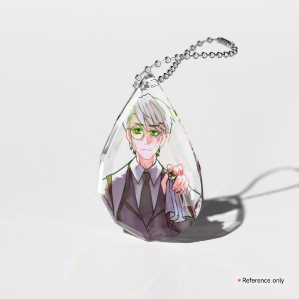 Gemstone Thick Acrylic Block Keychains