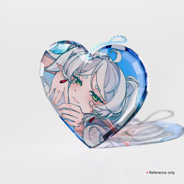 Frieren Gemstone Thick Acrylic Block Keychains