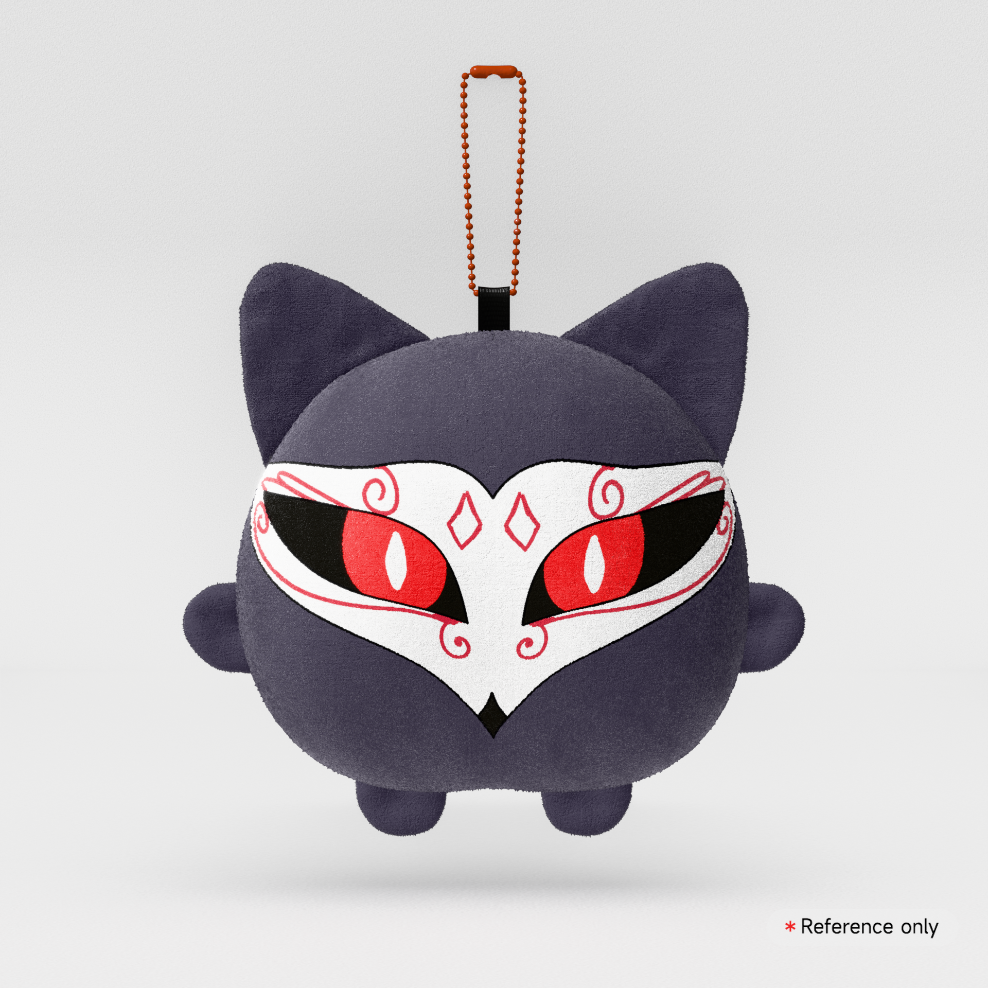 Paimon Face Plush Keychain
