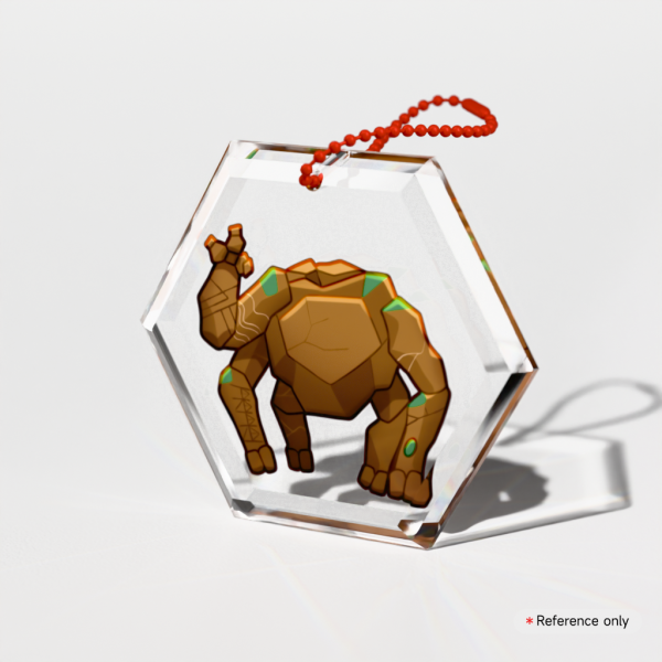 Rocky in ball! - Gemstone Acrylic Keychains