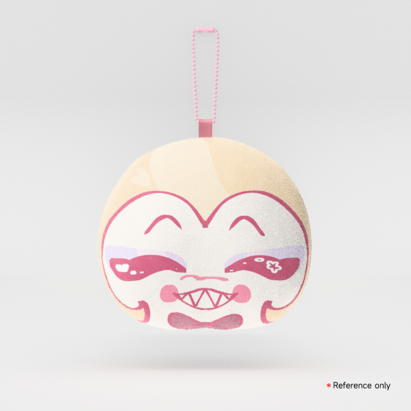 Hazbin Hotel Lucifer Morningstar Mochi Face Plush Keychain