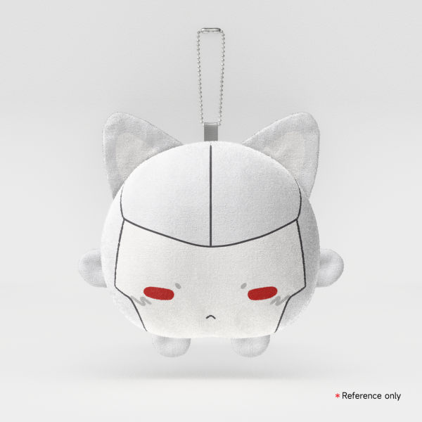 Cat Megatron Mochi Face Plush Keychain