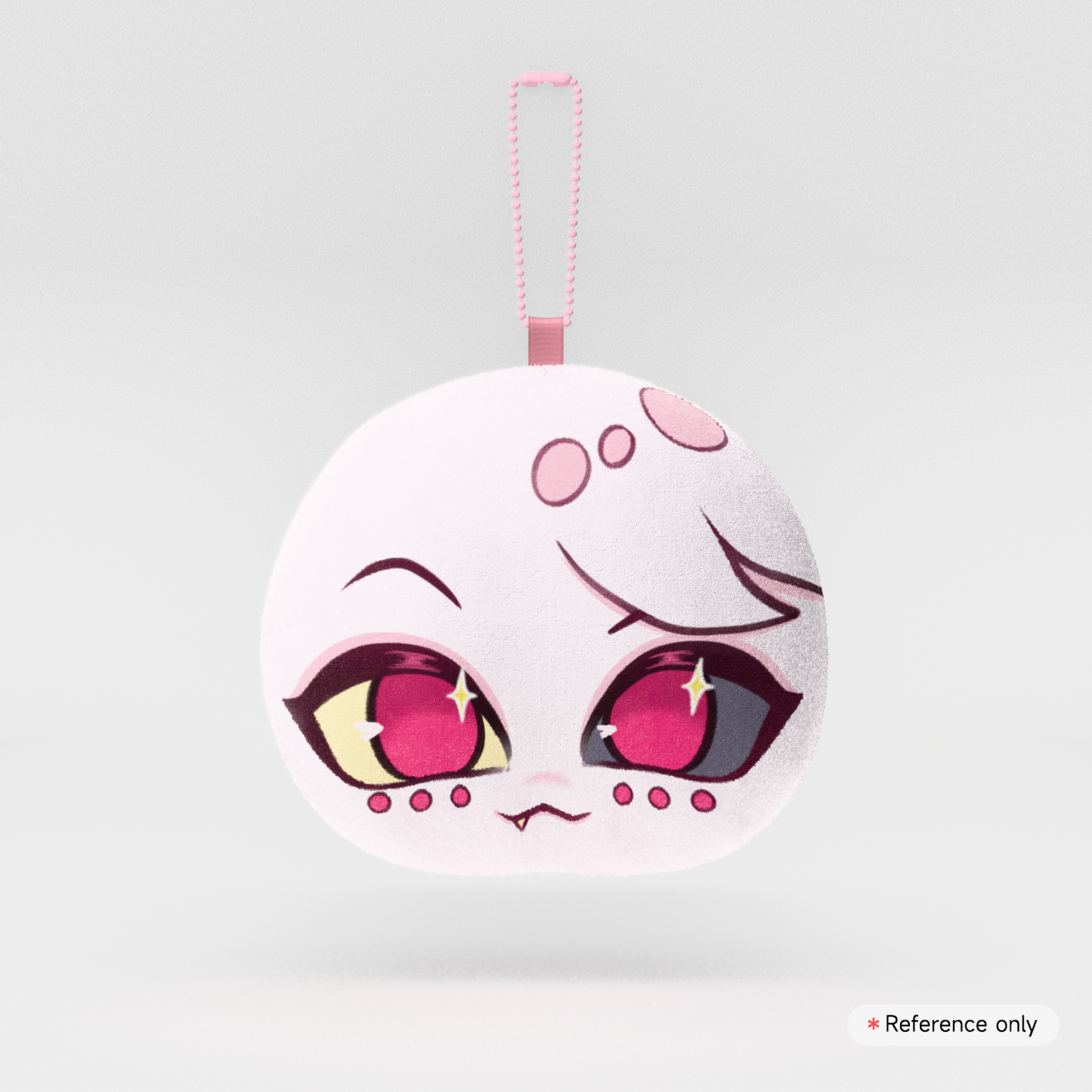Angel dust Mochi Face Plush Keychain