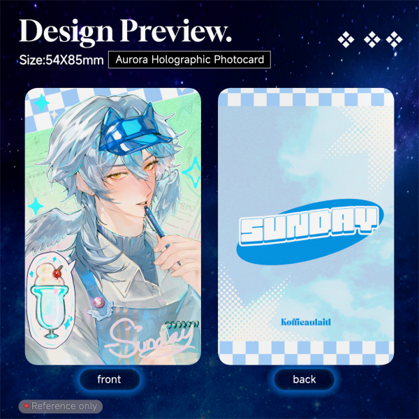 Sunday - Diner Aurora Holographic Photocard