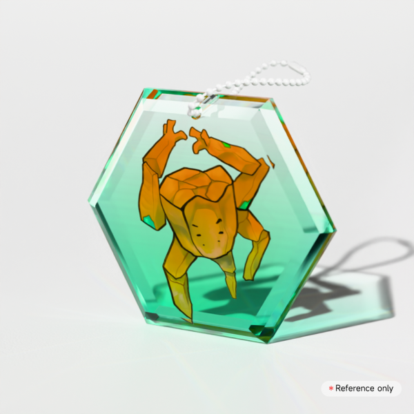 Rocky in ball (Keychain Gemstone Acrylic)
