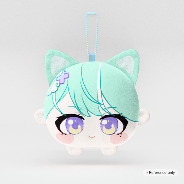 Bluebell Mochi Face Plush Keychain