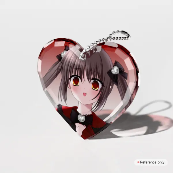 ✧. Tomoyo Acrylic Heart Keychain ☾