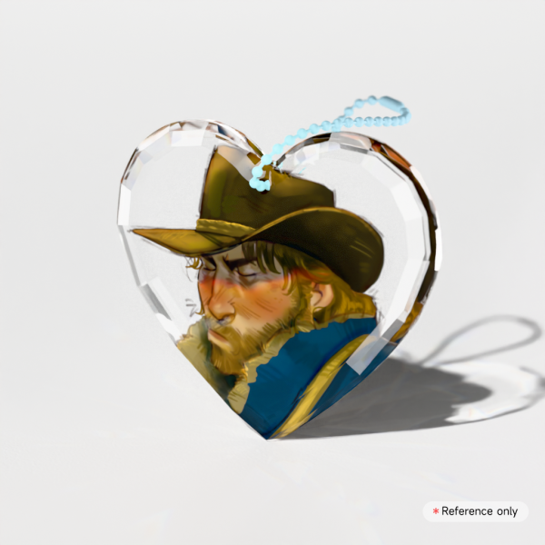 Arthur Gemstone Thick Acrylic Block Keychains