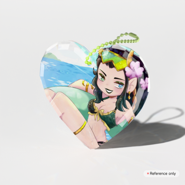 lady loki Gemstone Thick Acrylic Block Keychains