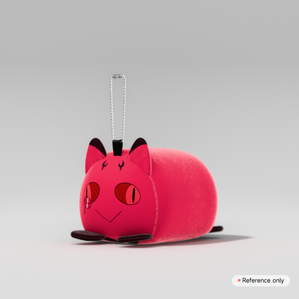 Cursed Cat Alastor Mochikororin Plush Keychain