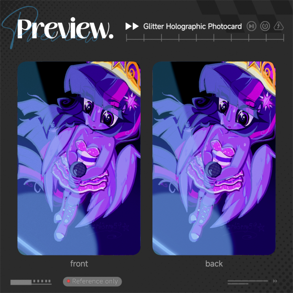 ᯓ★ Twilight Sparkle Glitter Holographic Photocard