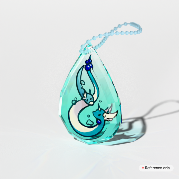 Dratini and Dragonair Keychain
