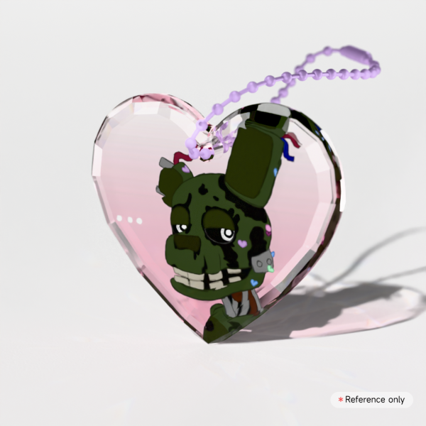 Valentines Springtrap Heart Keychain