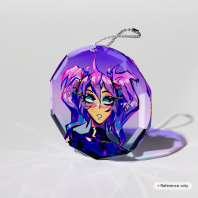 Diamond Cut Woomi Keychain