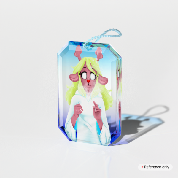 Noelle Holiday Gemstone Acrylic Keychain