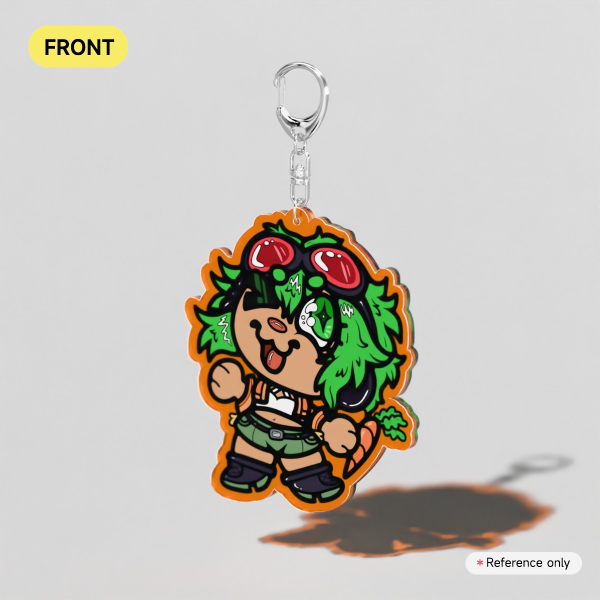 Custom Full-Body Little Dude Coloured Edge Acrylic Keychain