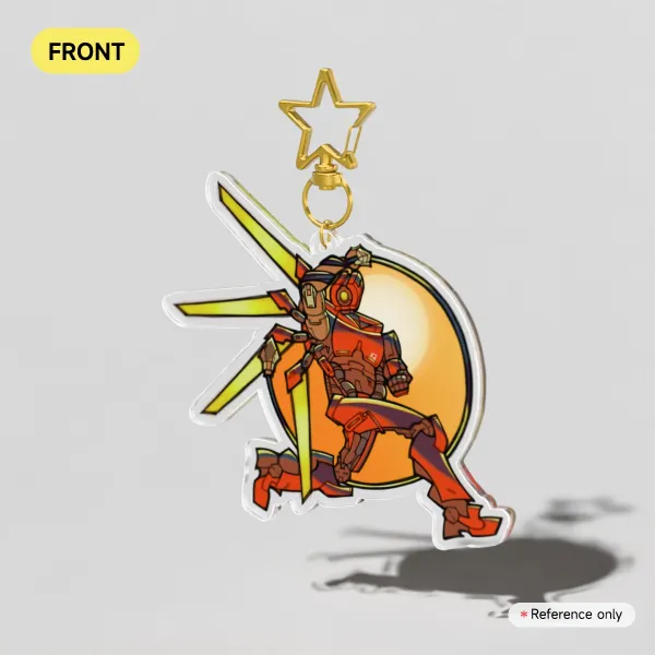 duel (versus reprise) - clear acrylic keychain