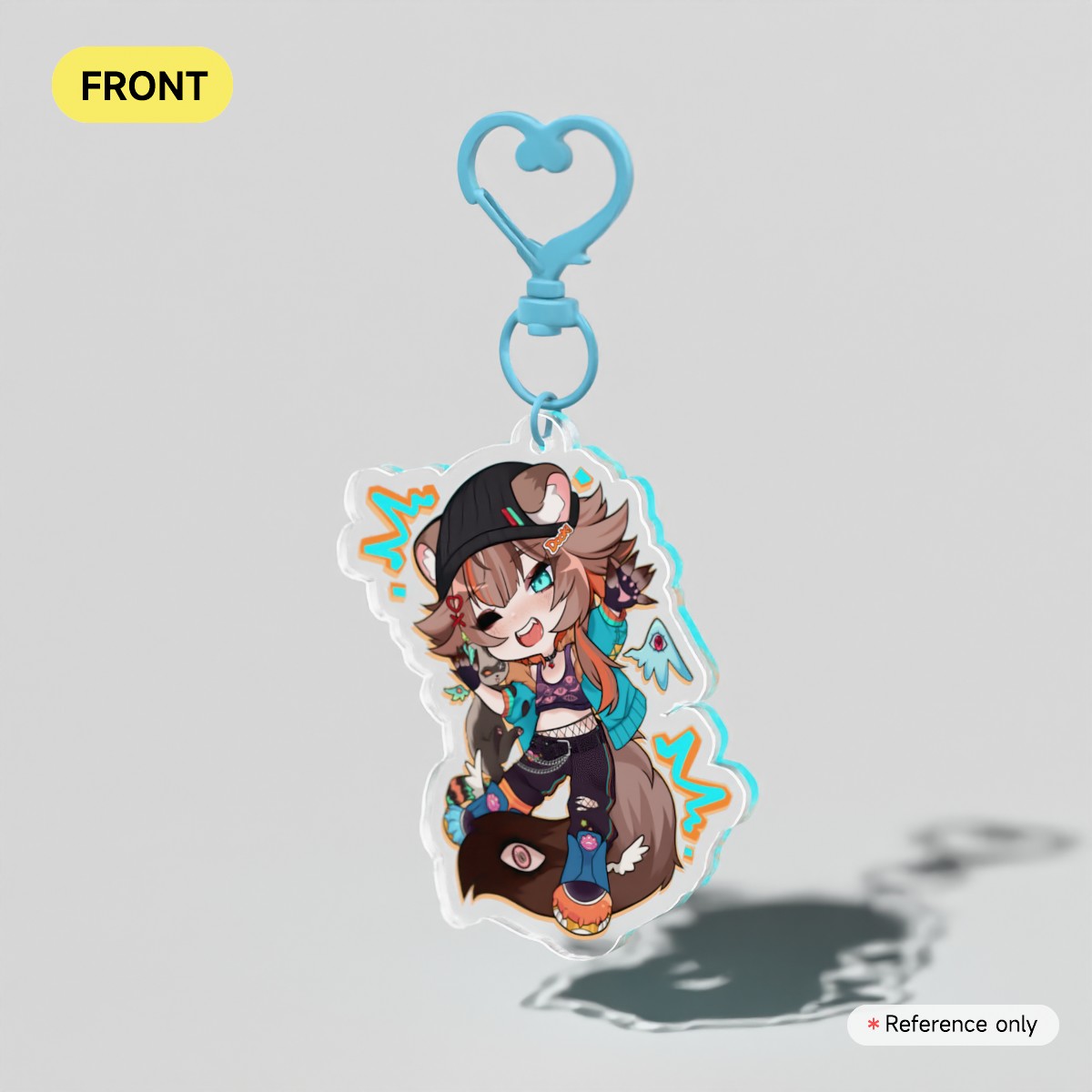 Smitten Seraph - Clear Acrylic Keychains