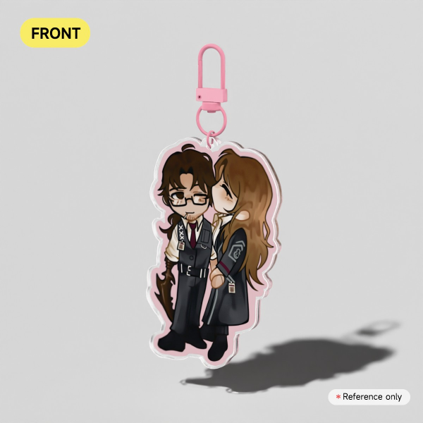 Limbus Company Rodion and Gregor Clear Acrylic Keychains