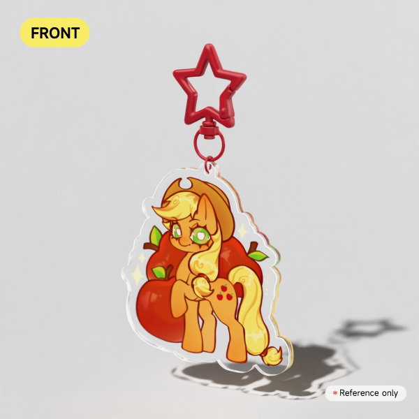 Applejack - Clear Acrylic Keychains