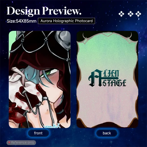 DEMON TILL Aurora-Holo Photocard ALNST FANMERCH