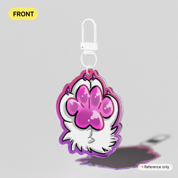 PAW Acrylic Keychains