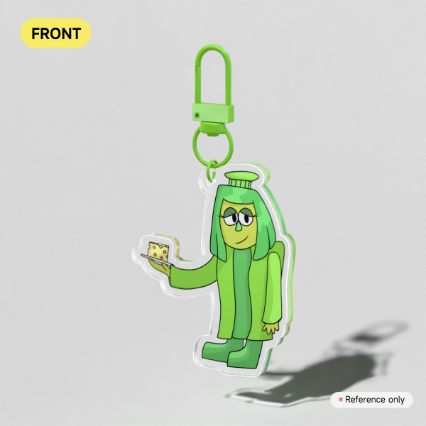 Green Acrylic Keychain