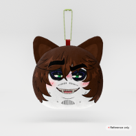 Sero Wolf [OC] - Mochi Face Plush Keychain