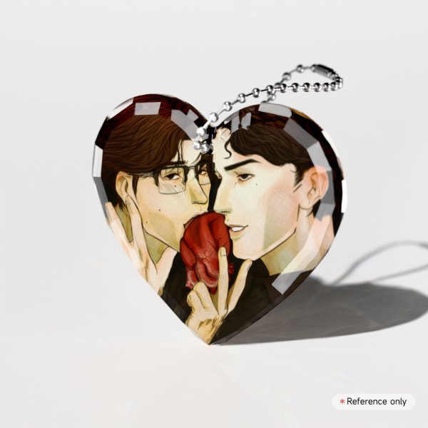 Tomadrian Gemstone Heart Keychain