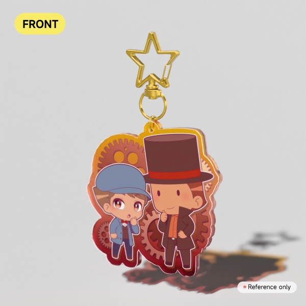 Layton and Luke Keychain