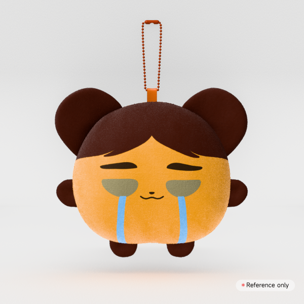 Fox Suna Mochi Face Plush Keychain