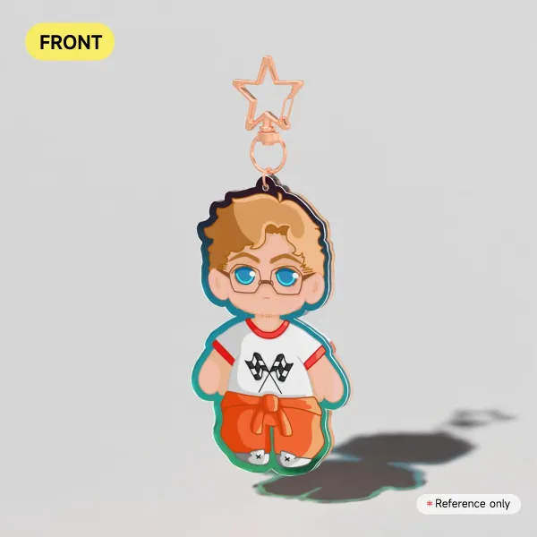 Colored Edge Acrylic Keychains