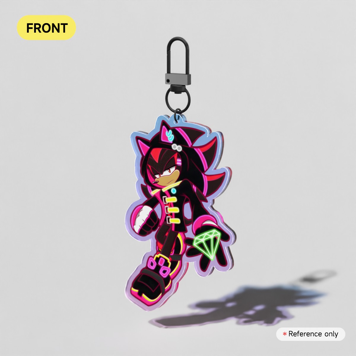 Neon Shadow Acrylic Keychain