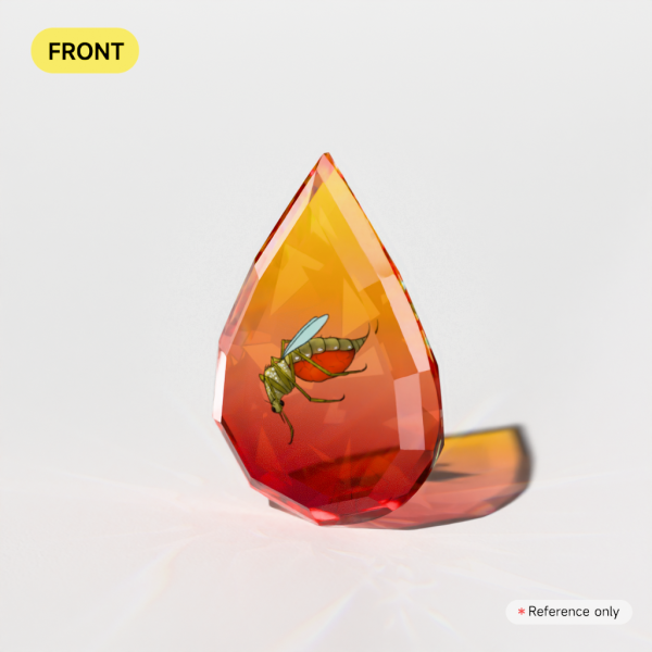 Mosquito Amber | Broken Glass Gemstone Acrylic Blocks